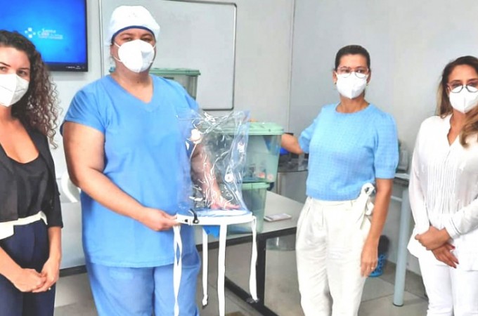 Santa Casa divulga doa��o de 10 capacetes respiradores