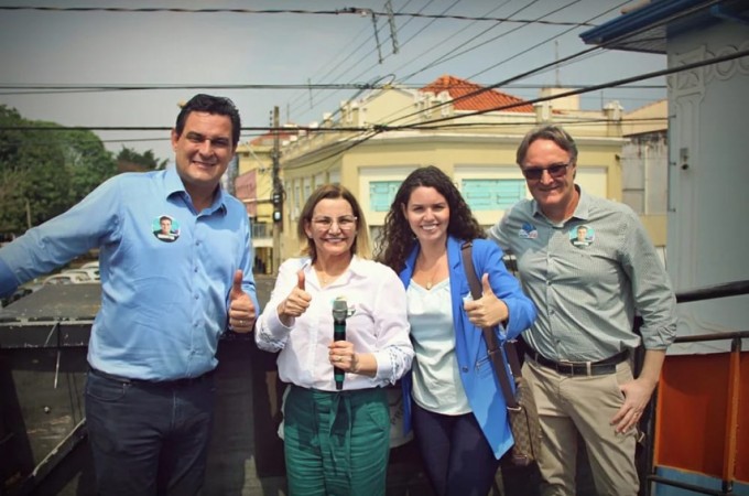 Prefeita Cristina recebeu candidato a vice-governador de So Paulo