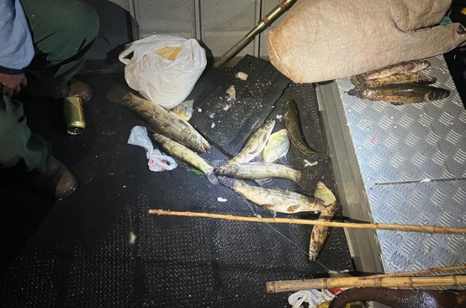 PM Ambiental flagra pesca irregular em Tabatinga