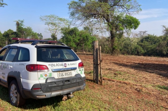 PM Ambiental identifica desmatamento de reserva nativa em Tabatinga