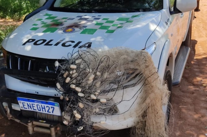 PM Ambiental de Ibitinga flagra pesca irregular em Borborema