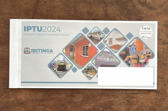 Prefeitura iniciou entrega de 41 mil carns de IPTU de 2024