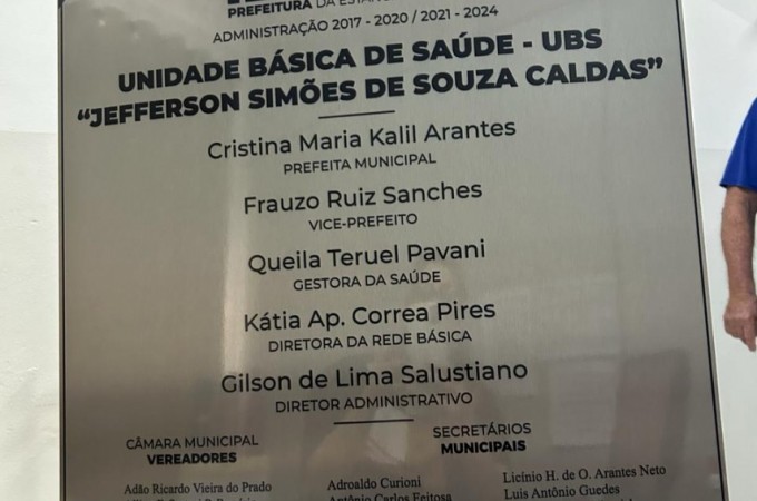 UBS do Jd. Campo Belo ser inaugurada neste ms de abril