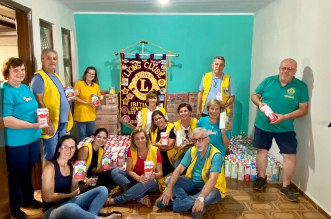 Ibitinga: Lions Clube reuniu doaes de 1,1 mil litros de leite