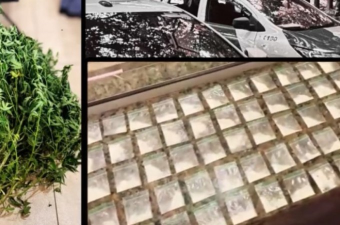 PM aprendeu 8 p�s de maconha e drogas ap�s den�ncia an�nima