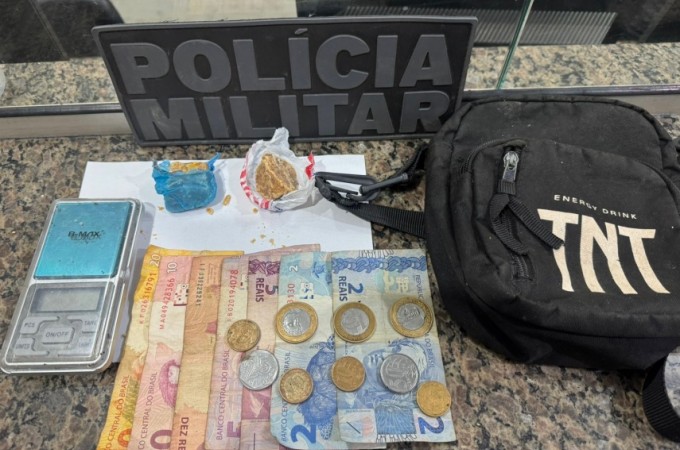 PM prendeu jovem de 21 anos com crack no Jd. Santo Ant�nio