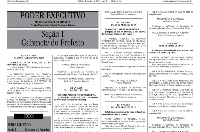 Semanrio de Ibitinga poder ser extinto em 90 dias