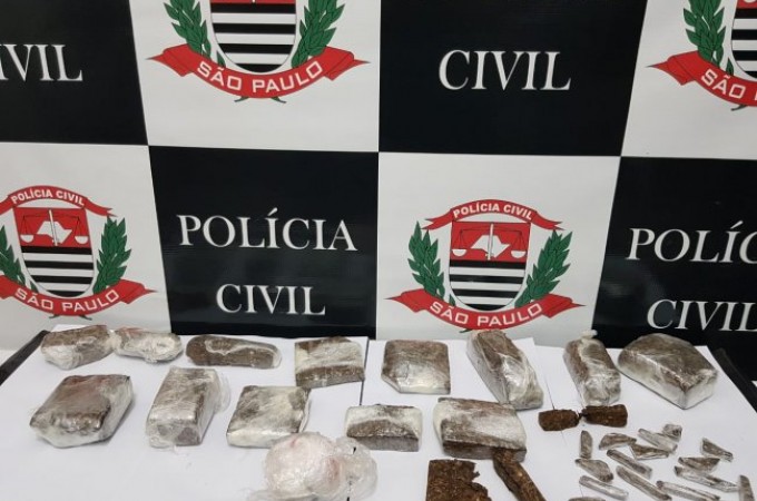 Pol�cia Civil prende casal com 2 quilos de maconha