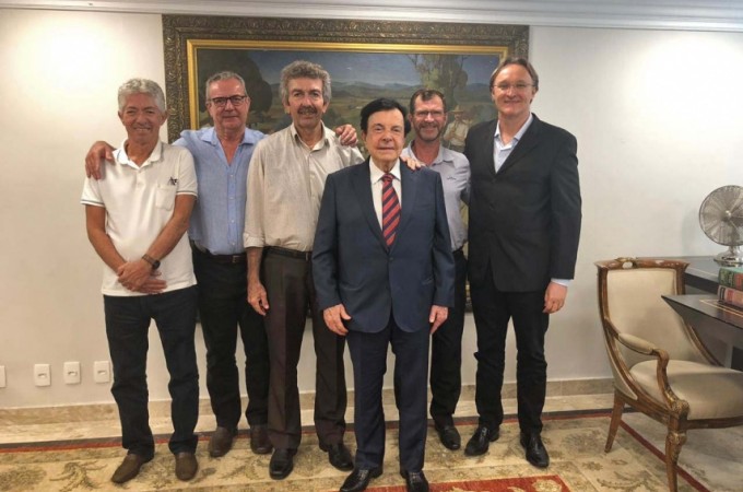 Nova diretoria do Sindicato Rural visita  FAESP, em So Paulo
