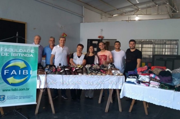 FAIBI realiza projeto de 'Campanha do Agasalho' em prol do S.O.S.