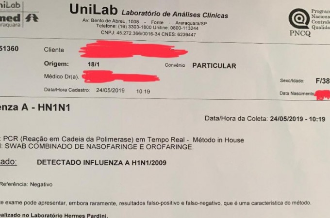 Mulher de 38 anos foi diagnostica com o v�rus H1N1 em Araraquara