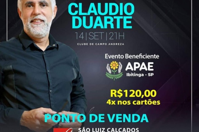 Palestra do Pastor Cludio Duarte ser no da 14 de setembro