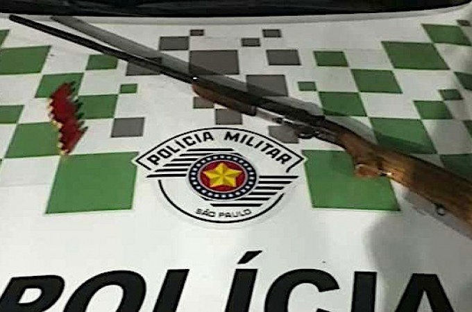 PM Ambiental apreende espingarda na regi�o do Rio Jacar� Gua�u