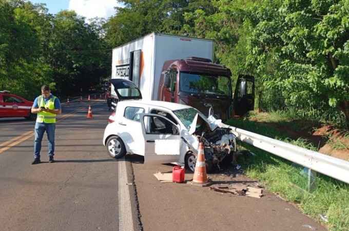 SP-304: Acidente em rodovia deixa ferido em Itaju