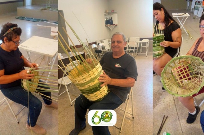 Curso de Artesanato em bambu foi realizado com sucesso em Iacanga