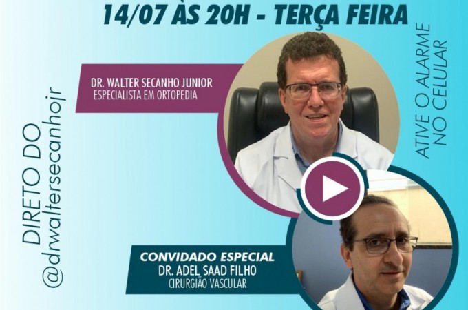Mdicos de Ibitinga participaro de Live sobre Trombose Venosa